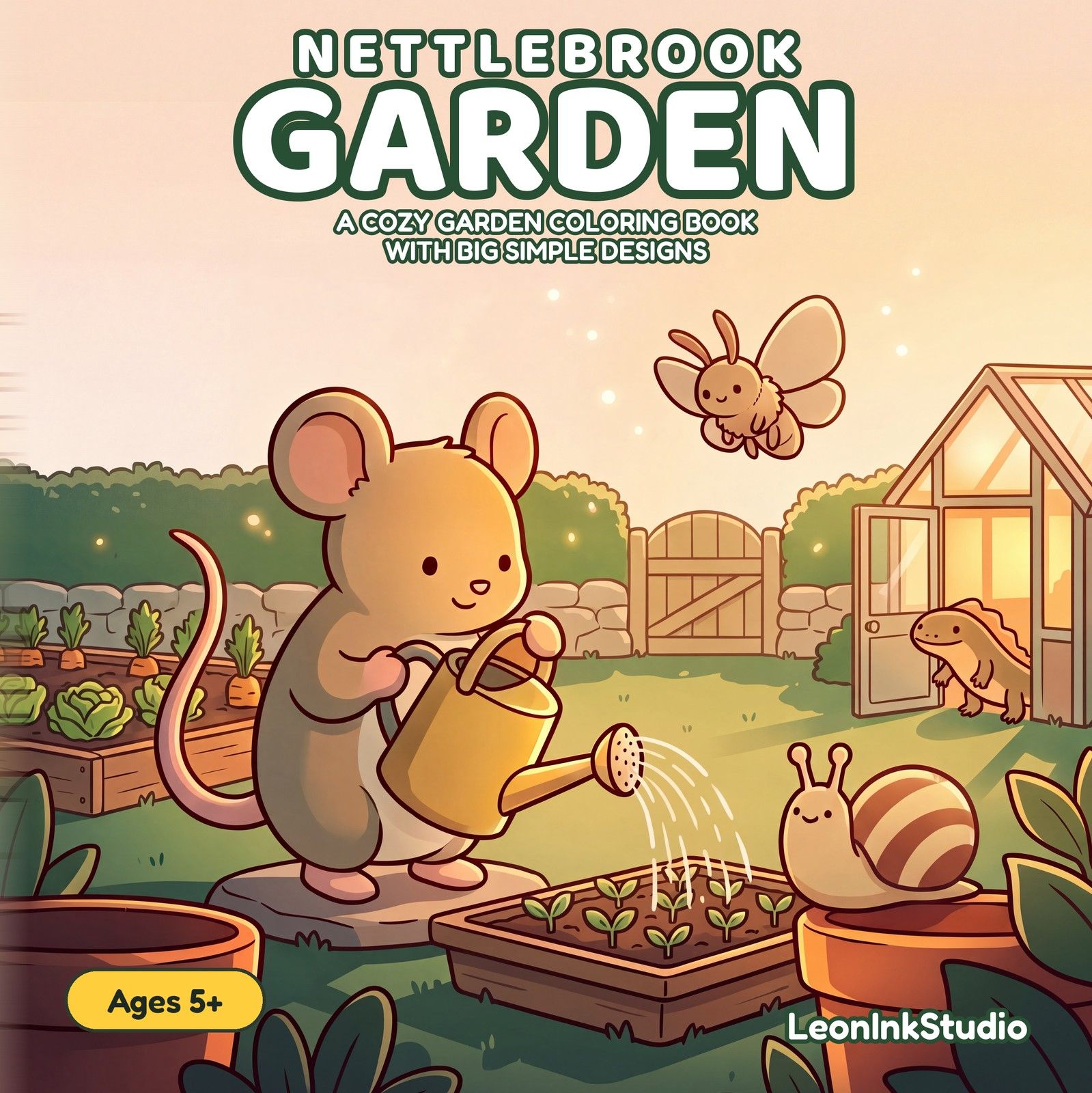 Nettlebrook Garden coloring book cover