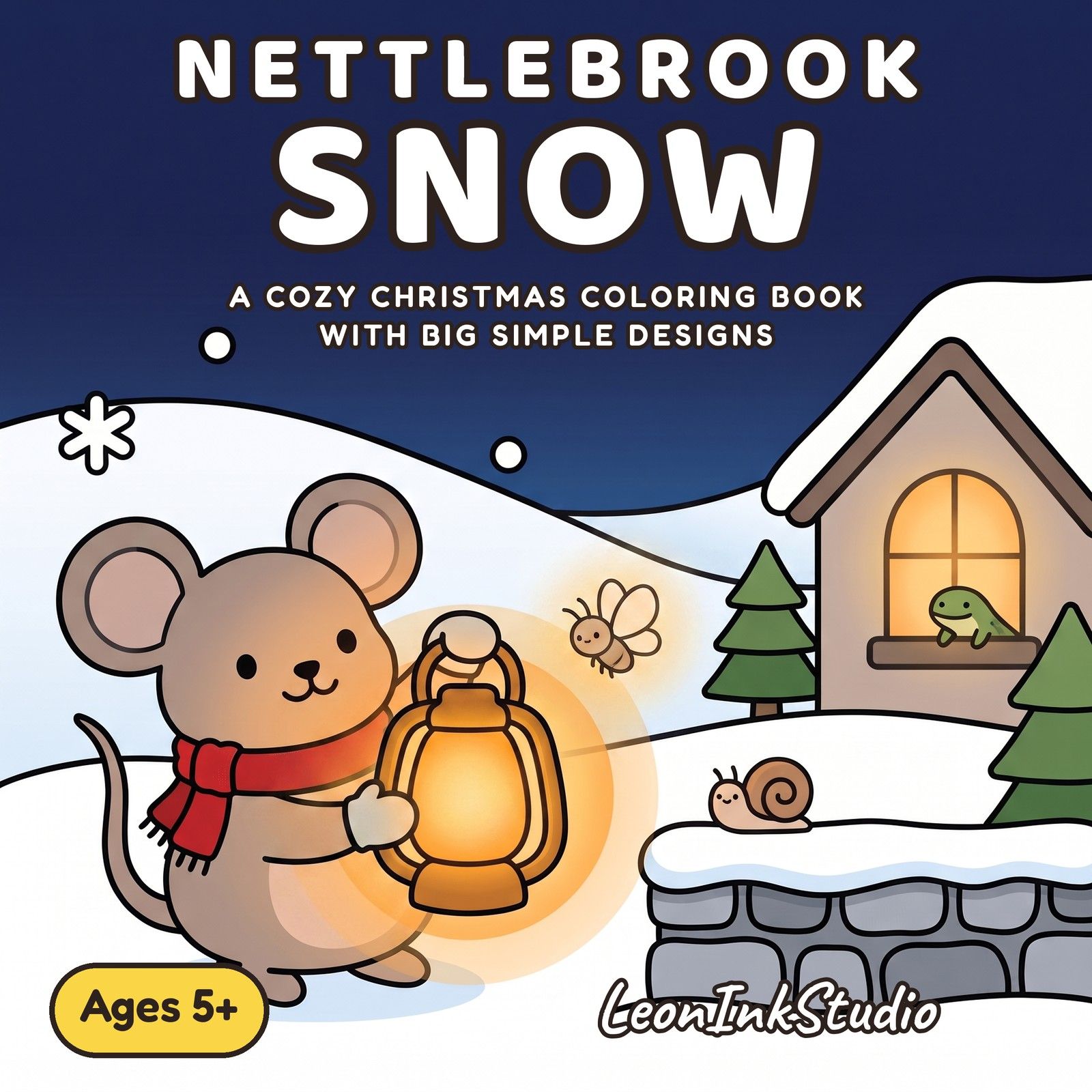 Nettlebrook Snow coloring book cover